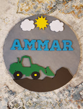 Load image into Gallery viewer, Baby Nursery Decoration - Farming Tractor Design Tawakal Art
