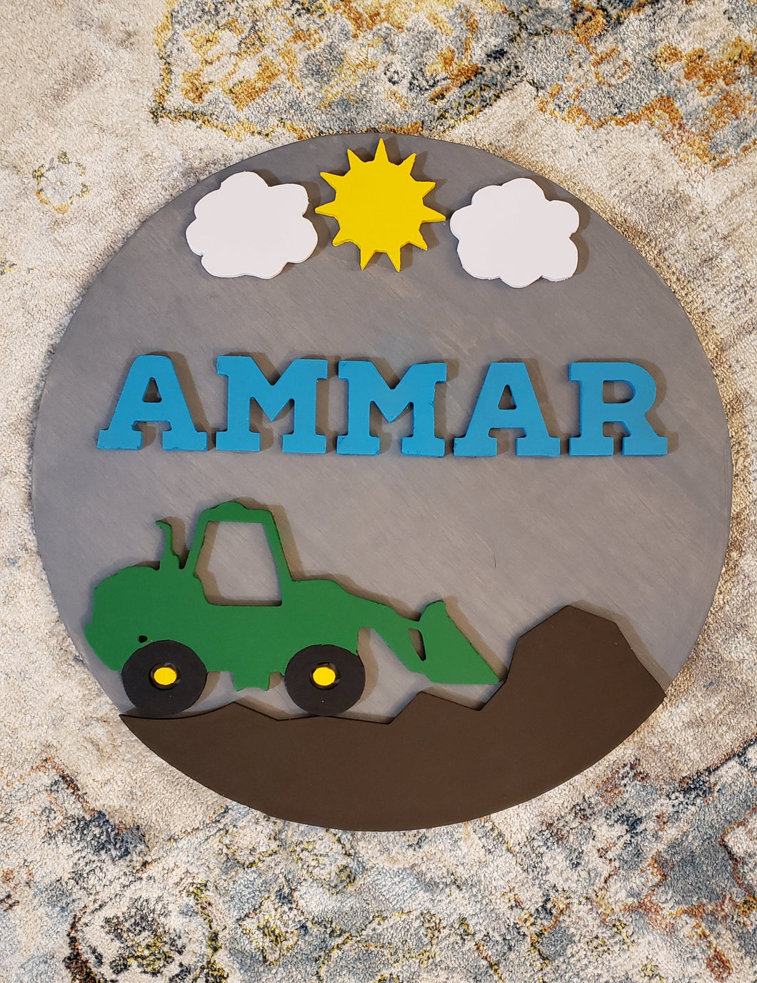 Baby Nursery Decoration - Farming Tractor Design Tawakal Art