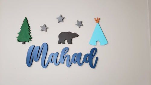 Wooden Camping Theme Tawakal Art